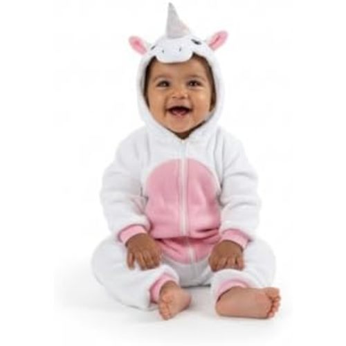 Cuddle Club Fleece Baby Bunting Bodysuit with Hood, Convertible Mittens & Booties, Car Seat Friendly, Soft & Warm, Easy Zip