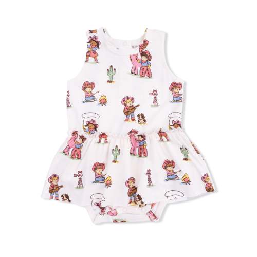Vintage Cowgirls - Bodysuit with Skirt – Angel Dear