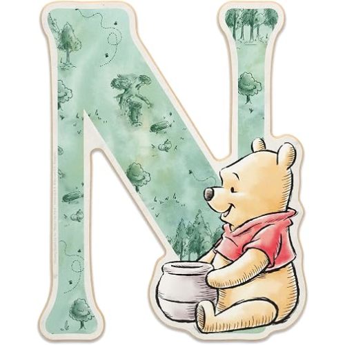 Disney Winnie the Pooh Letter N Wood Wall Decor