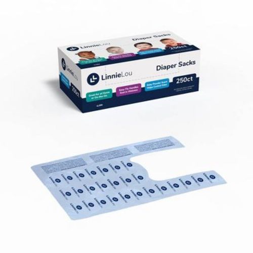 LinnieLou Baby Powder Scented Disposable Diaper Sacks