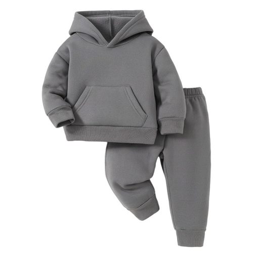 Baby Boys Hoodie Sweatpants Set 2 Piece Toddler Jogger Outfit | Soft Cozy Pullover Hoodie & Jogger Pants Set, Long Sleeve Casual Tracksuit Outfit for Infant Baby Boys and Toddlers 0-3T