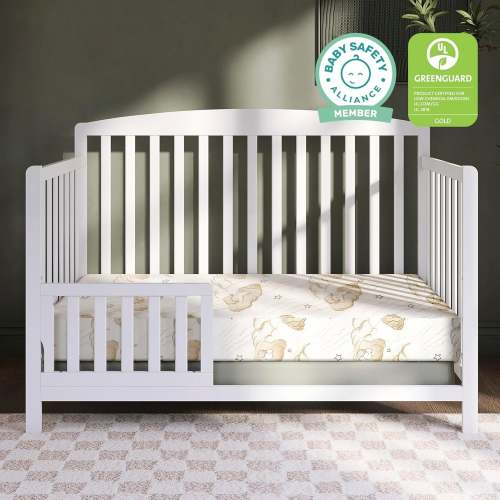 Dream On Me 2 in 1 Little Lullaby Crib and Toddler Mattress