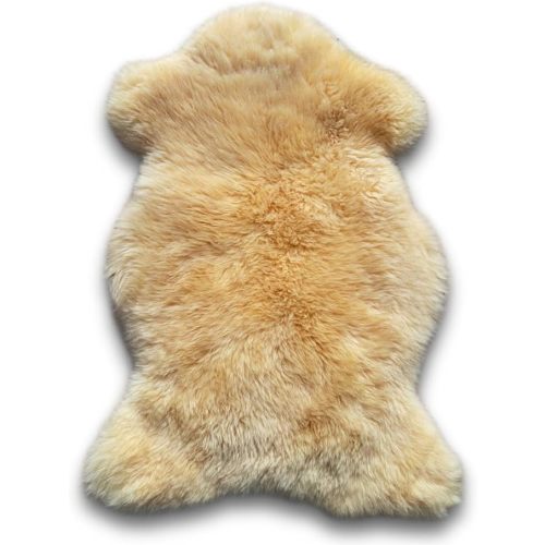Medical Sheepskin Pad for Sensitive Skin and Bed Sores | Lambskin Rug | Natural Wool | Real Fur Pelt | Warm and Super Soft | Stress and Pain Relief | Washable | Size - Large