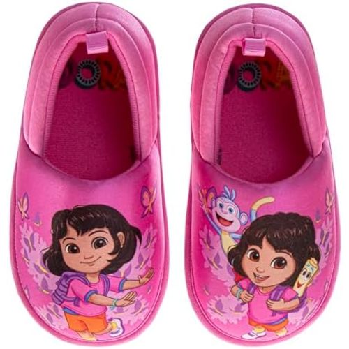 Josmo Girl Slippers - SweetHearts Minnie Mouse Dora the Explorer Frozen Winnie Pooh Paw Patrol Lilo and Stitch (Sizes: 3-4 Infants / 5-10 Toddlers / 11-12 Little Kids)