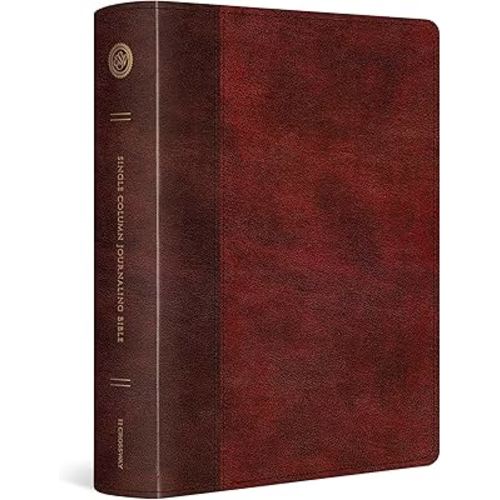 ESV Single Column Journaling Bible, Large Print (TruTone, Burgundy/Red, Timeless Design): Holy Bible, English Standard Version