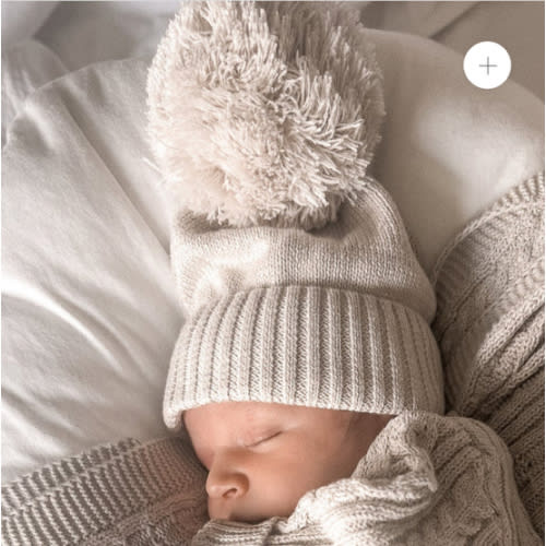 Luna + Luca Pom Beanie - Natural