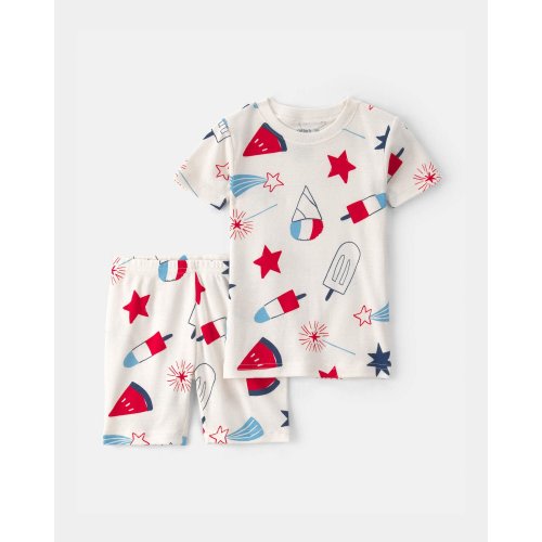 Toddler Fourth of July Popsicle 2-Piece Short-Sleeve Pajama Set | Carter's