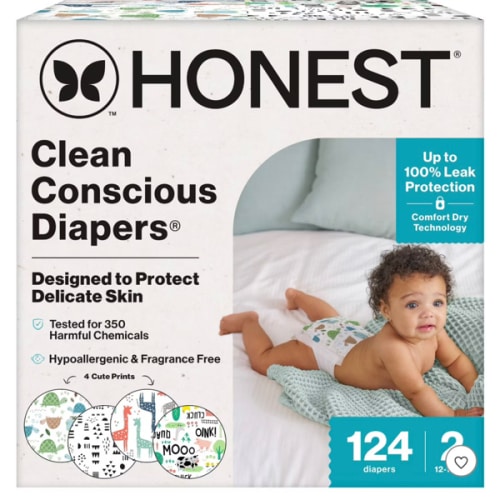 Honest Diapers Size 2 | Clean Conscious Disposable