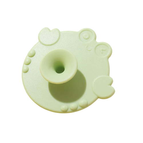 Soft Silicone Baby Hairbrush Bath Brush Cartoon Design Portable Cleansing Tool for Newborns Sensitive Skin Care