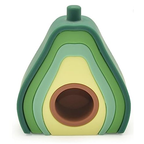 Silicone Nesting Avocado Stacking Toy