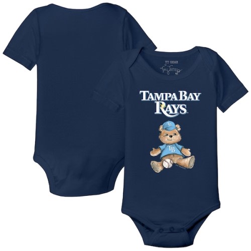 Infant Tampa Bay Rays Tiny Turnip Navy Teddy Boy Bodysuit