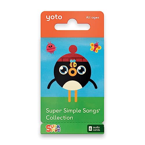 YOTO Super Simple Songs Collection  4 Kids Musical Cards for Use with Player & Mini All-in-1 Audio Device, Educational Screen-Free Listening with Fun Singalong Music for Playtime Parties Travel