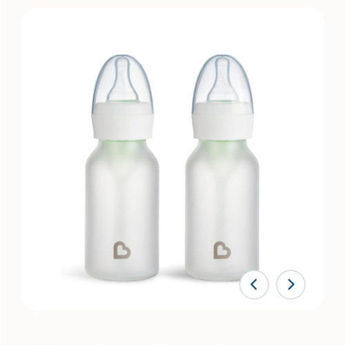 Bond™ Silicone Glass Bottle 4oz or 8oz, 2pk | Munchkin