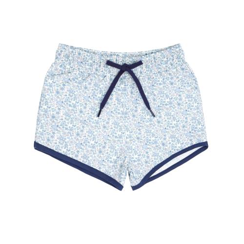 boys slate floral boardie: size 1