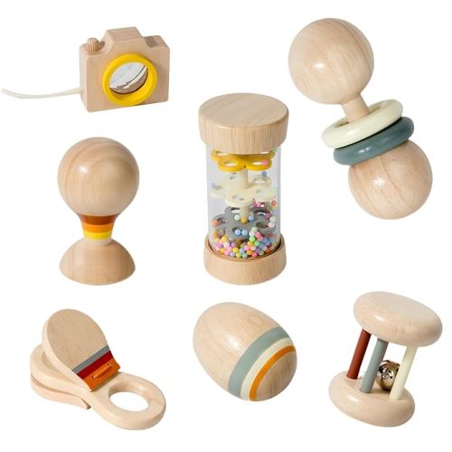 7 Pcs Baby Toys Set, Rattles & Musical Toys