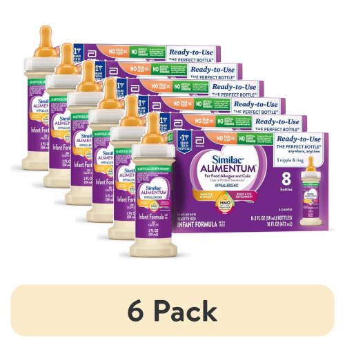 (6 pack) Similac Alimentum With 2'-FL HMO, Ready-to-Feed Baby Formula, 2-fl-oz Bottle, Pack of 8