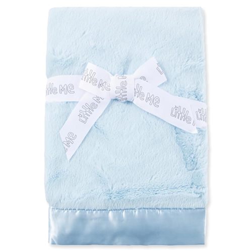 Little Me Blankets for Baby, Plush Swaddling Receiving Blanket, 30 x 27 Inches