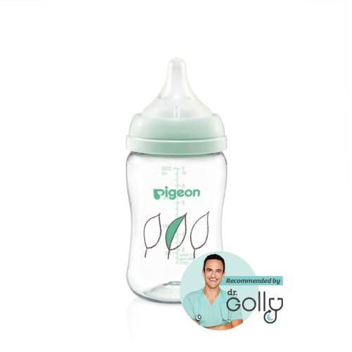 Pigeon SofTouch™ Baby Bottle T-Ester 200ml - Leaf | Pigeon Bottle – Pigeon Australia