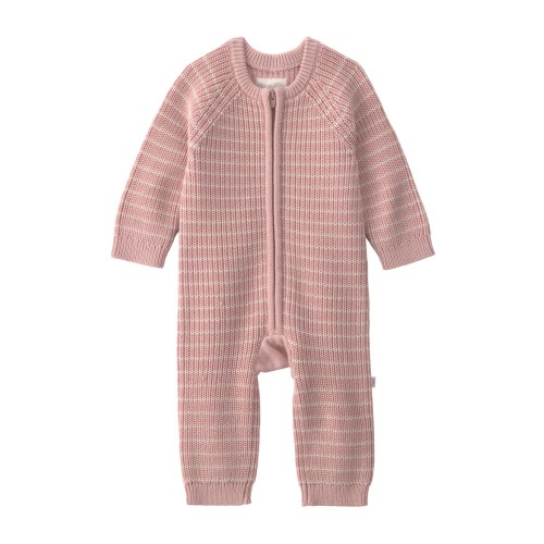 Organic Cotton Knit Zip Romper