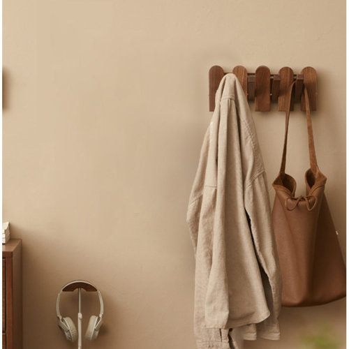 Millwood Pines Solid Wood Wall Hooks,Coat Hooks For Entryway, Living Room, Bathroom | Wayfair