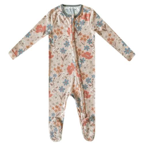 Zip-Up Footie Pajama - Eden (3-6 Months)