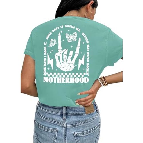 Comfort Breastfeeding Shirts for Women Zip Nursing Tops Causal Distressed Acid Washed Maternity Tees