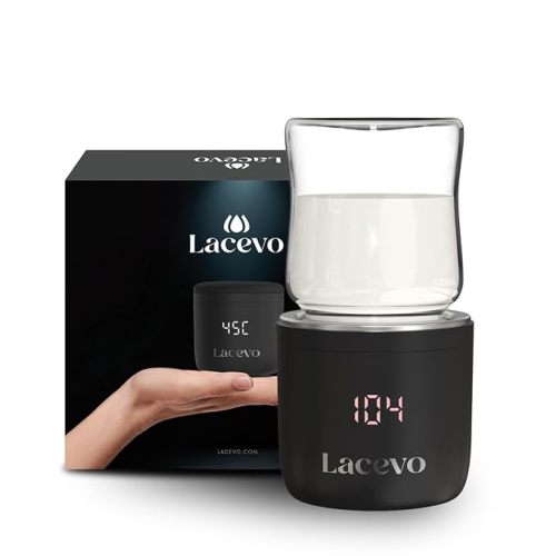 N6 Universal Bottle Warmer - Quickly Warms to Optimal Temperature - 5 Adapters to Work with Most Major Bottle Brands - for Breast Milk & Water - Portable & Small - Rechargeable - Easy to Use