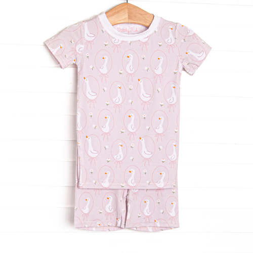 Silly Goose Bamboo Pajama Short Set, Pink – Stitchy Fish
