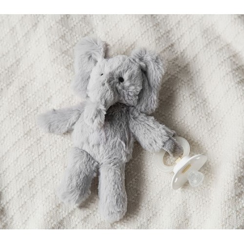 Elephant Plush Pacifier Holder