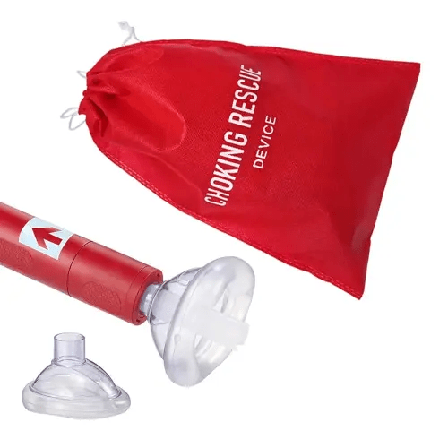 Portable Anti Choking Device & Choking Rescue Device -Choking Device Travel with Bag or Kids and Adults (Red)-H8