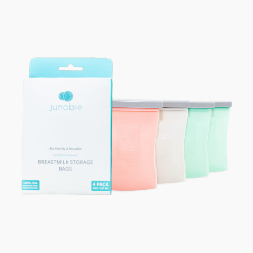 Junobie Junobie 4-Pack Reusable Breastmilk Storage Bags