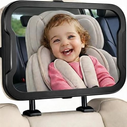 Zacro Baby Car Mirror, Shatter-Proof Acrylic Baby Mirror for Car, Rearview Baby Mirror-Easily to Observe The Baby's Every Move, Safety and 360 Degree Adjustability