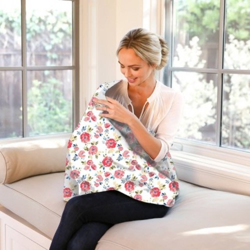 Bebe au Lait Pure & Simple 5-in-1 Cover with 2 Nursing Pads