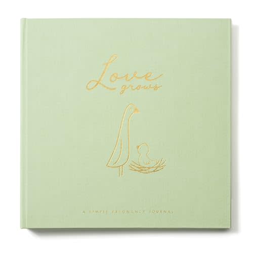 Lucy Darling Pregnancy Journal & Memory Book Moss Green, Mom & Baby Diary, Pregnancy Must Haves for Expecting First Time & Experienced Moms, Maternity Milestone Gifts, Premium Baby Book Keepsake