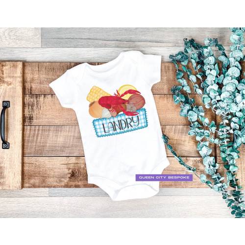First Crawfish Boil Onesie, Louisiana Baby Onesie, Crawfish Boil Shirt, Cajun Onesie, Cajun Baby Gift, My First Crawfish Boil