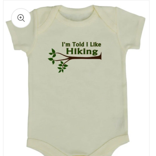 I'm Told I Like Hiking Baby Bodysuit - Rocket Bug