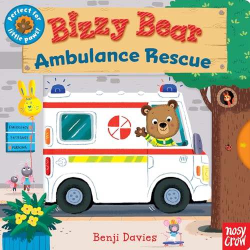 Bizzy Bear: Ambulance Rescue: (Interactive Emergency Vehicle Board Book for Toddlers - With Sturdy Tabs and Slides to Push and Pull)