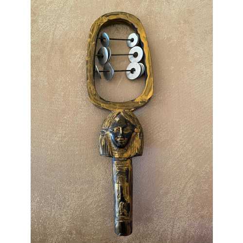Ancient Egyptian Healing Musical Instrument Sistrum of Goddess Hathor
