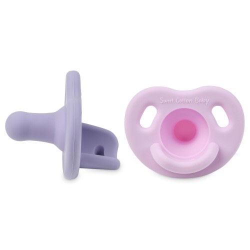 Sweet Cotton Baby Pacifier – Soft Silicone – 0-36 Months – BPA Free – Natural Latch – Lightweight, Dishwasher Safe – for Newborns, Infants, Toddlers