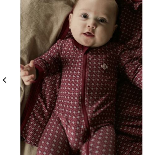 Baby Zip Up - Texas - Maroon & Grey – BURLEBO