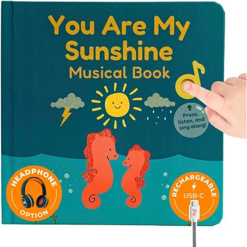 Cali's Books You are My Sunshine Music Book for Toddlers 1-3 Years Old