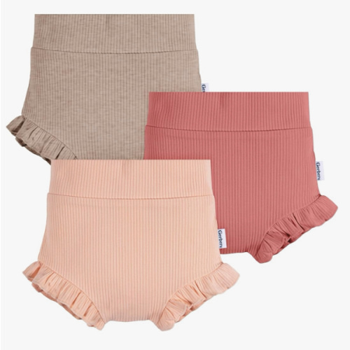 3 Mo Gerber Baby-Girls 3-Pack Bubble Shorts