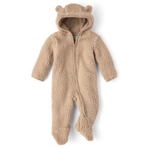 Baby Sherpa Bunting - Tan