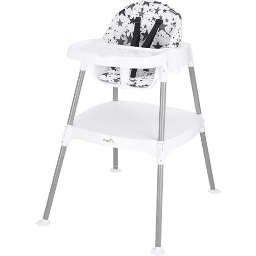Evenflo Eat and Grow 4-in-1 Convertible High Chair (Pop Star White)