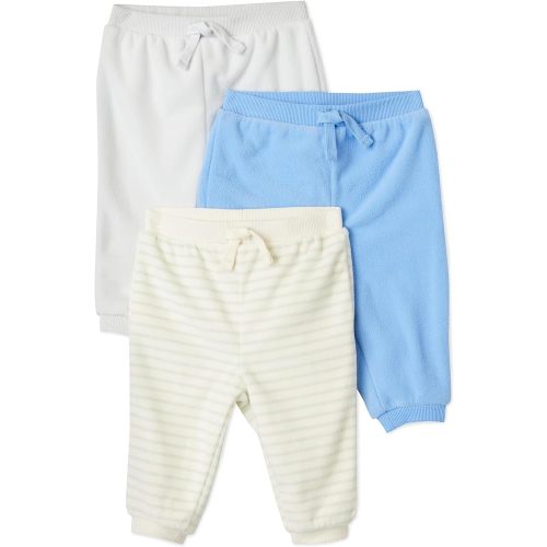 Amazon Essentials Unisex Toddlers' Fleece Joggers, Pack of 3