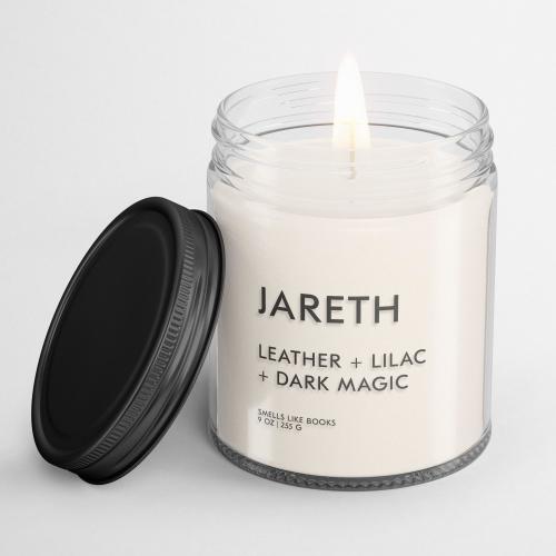 JARETH Scented Candle | Literary Inspired Soy Vegan Candle for Book Lovers