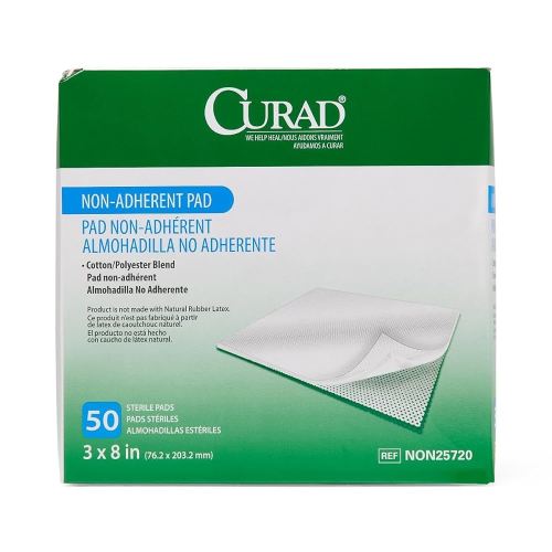 CURAD Sterile Non-Adherent Pad, 3x8 (Pack of 50)