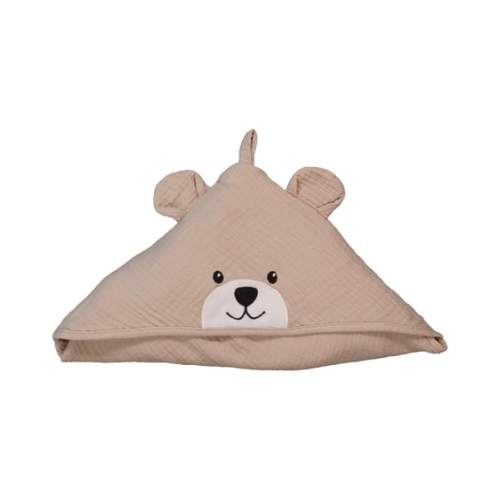 Light Brown Hooded Muslin Bath Towel | Best&Less™ Online