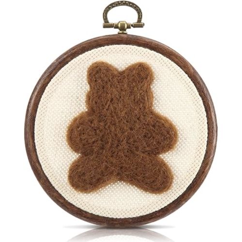 Chunful Felted Bear Nursery Wall Decor Cute Wall Art