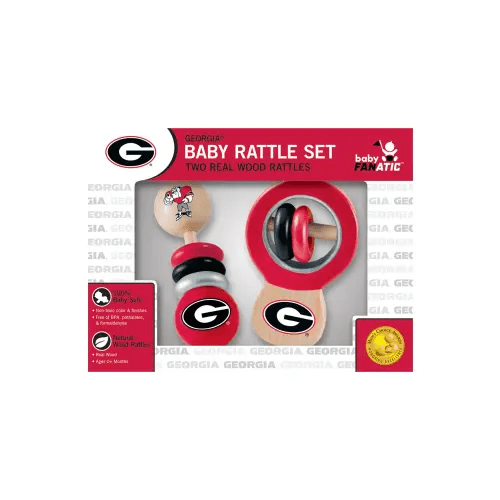 Georgia Bulldogs Baby Rattles 2-Pack